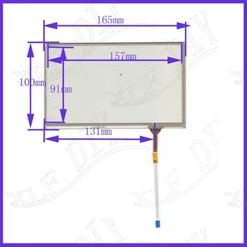 ZhiYuSun Zaslon na Dotik ZCR-0990 združljiv 164mm*99mm 7inch steklo, za industrijo aplikacije 165*100 za GPS ZCR0990