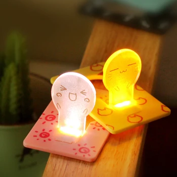 Zložljivi LED Kartico Žep žarnice Svetilke Kreditne Kartice Velikosti Novosti Razsvetljava Prenosni Mini za denarnico ali torbico imetnik kartice